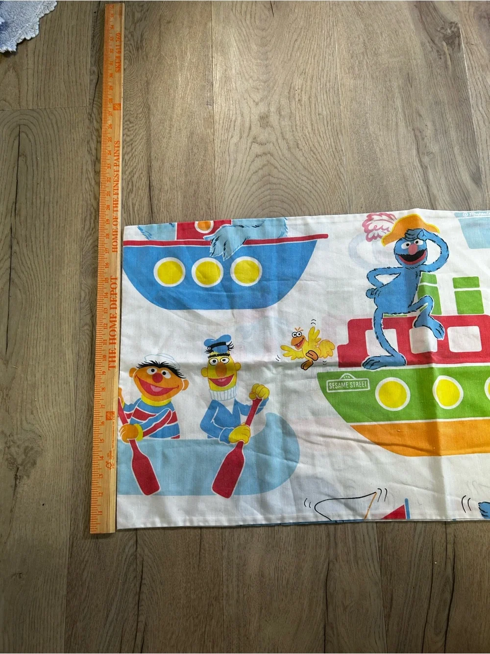 Sesame Street Kids Boat Print Pillowcase - Multicolor